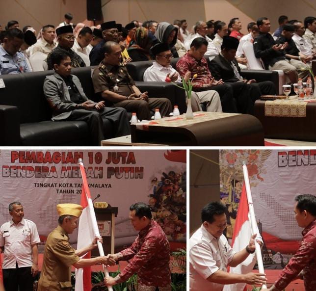 Launching Pembagian 10 Juta Bendera Merah Putih tingkat Kota Tasikmalaya